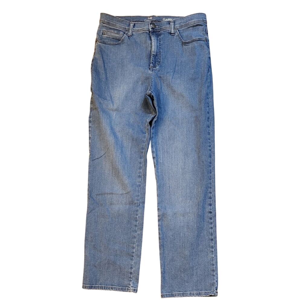 LEE Platinum Label Classic Fit Straight Leg Denim Jeans Women's Size 12 Medium